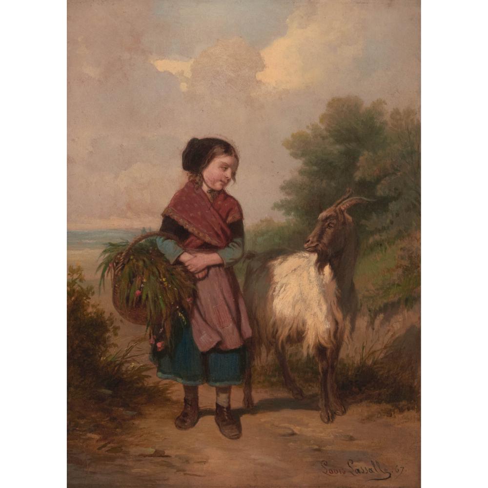 Louis-Simon Cabaillot-Lassalle comparable auction result: louis simon cabaillot lassalle 1810 1870 girl and goat 1867