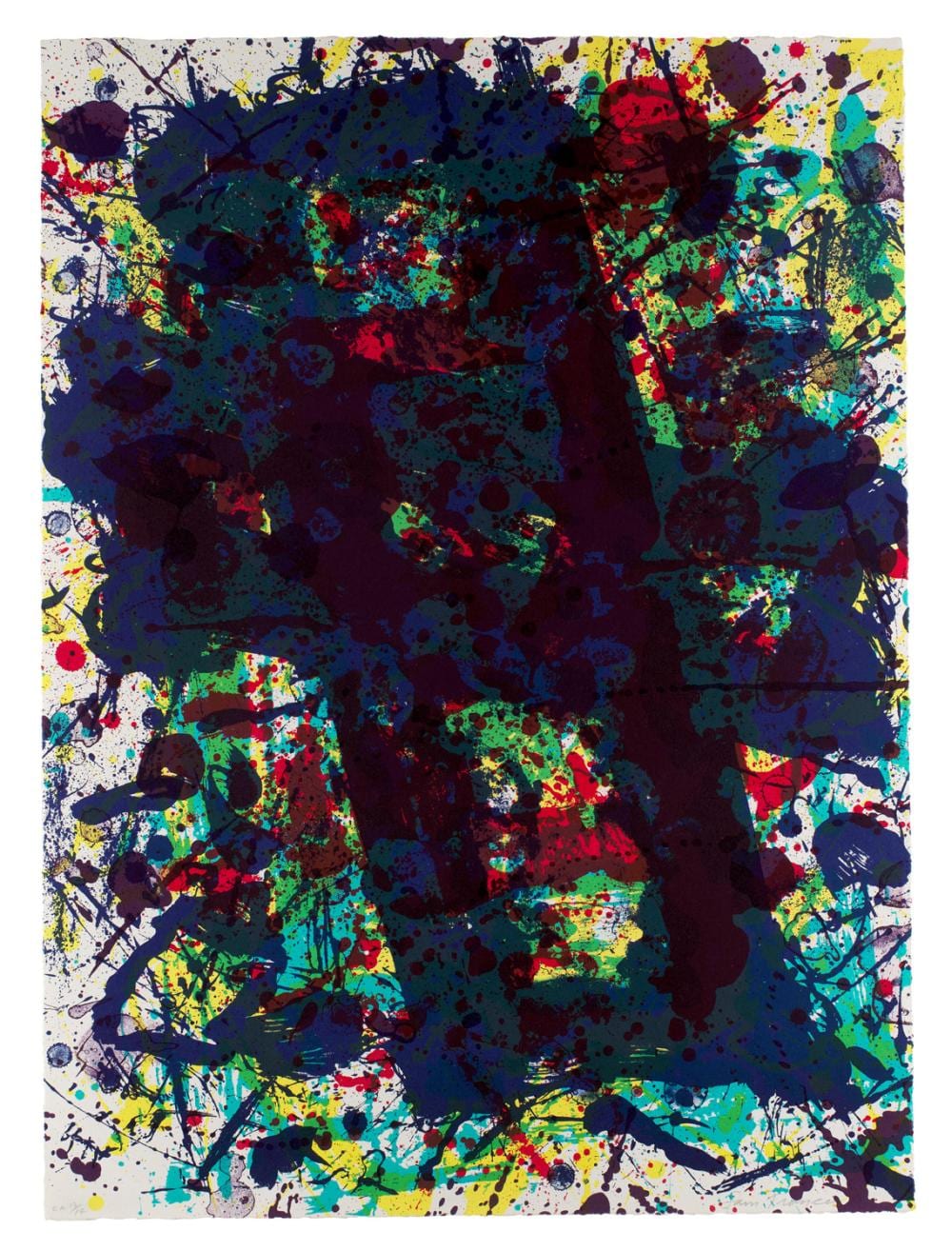 Camps Ribera comparable auction result: francis sam o t aus papierski portfolio 1992 farblithographie auf cha