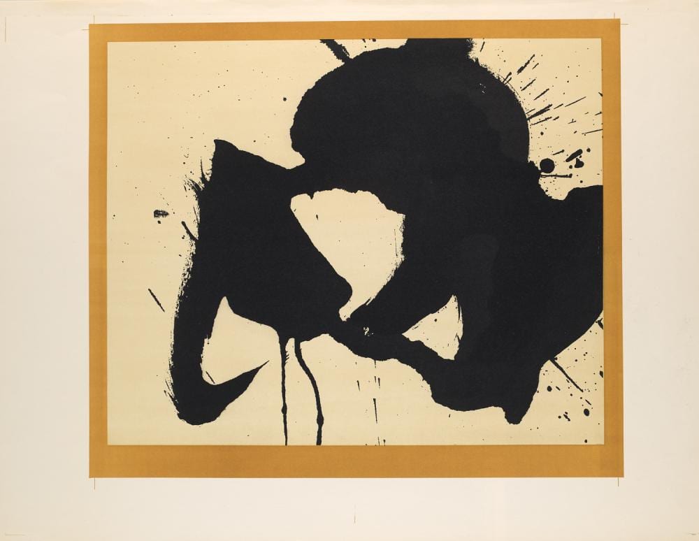 Motherwell, Robert Plakat Galerie "Der Spiegel" avant la lettre. 1962. Lith… sold by Jeschke Jádi Auctions Berlin GmbH, lot 499 — auction record photograph
