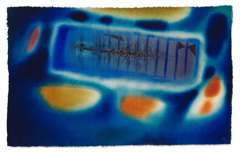 Jaenisch, Hans In den Wassern. Um 1960. Mischtechnik mit Aquarell über Tusc… sold by Jeschke Jádi Auctions Berlin GmbH, lot 579 — auction record photograph