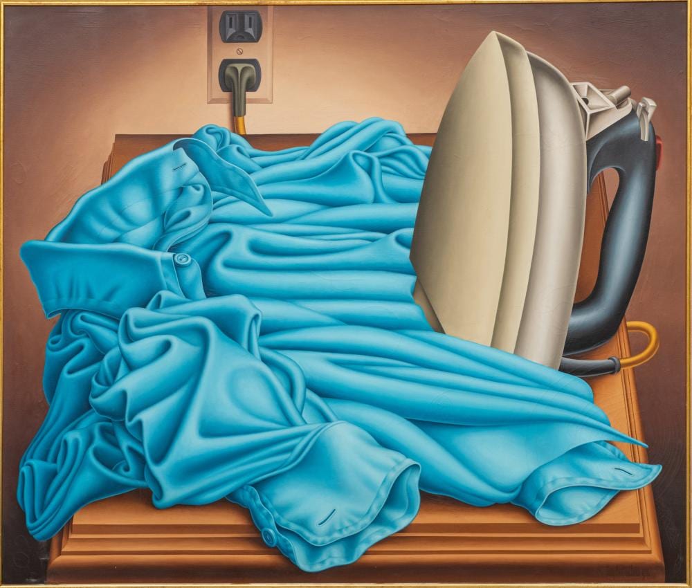 roy carruthers south african 1938 2013 oil on canvas 1976 hot iron h 53 75 w 64 frame size h 55 w 66 depth 2 3 · DuMouchelles · 2025-12-19 Roy Carruthers comparable auction result: roy carruthers south african 1938 2013 oil on canvas 1976 hot iron h 53 75 w 64 frame size h 55 w 66 depth 2 3