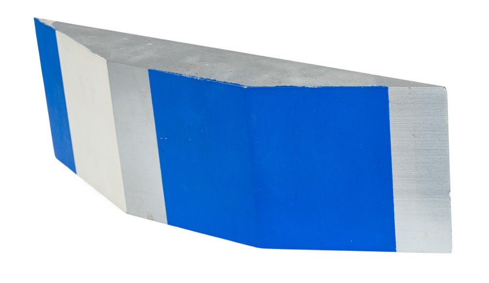 Stuart Arends comparable auction result: stuart arends american b 1950 oil on aluminum sculpture 2006 wedge 19 h 4 w 12 depth 1 75