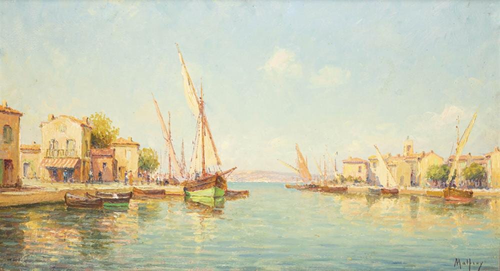 Henry Malfroy comparable auction result: henry malfroy 1895 1945 vue de martigues