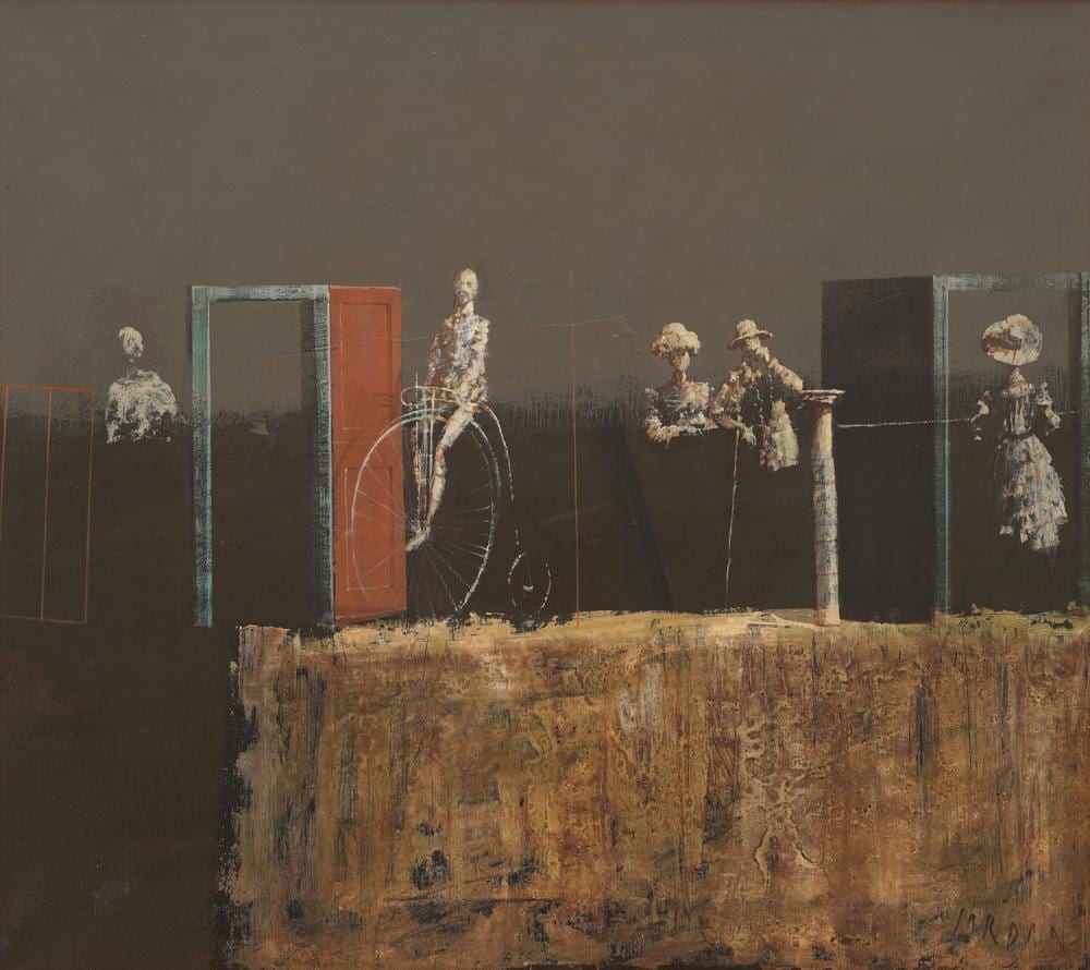 Vasilije Jordan comparable auction result: vasilije jordan 1934 2019 metamorphosis or theater of life ii