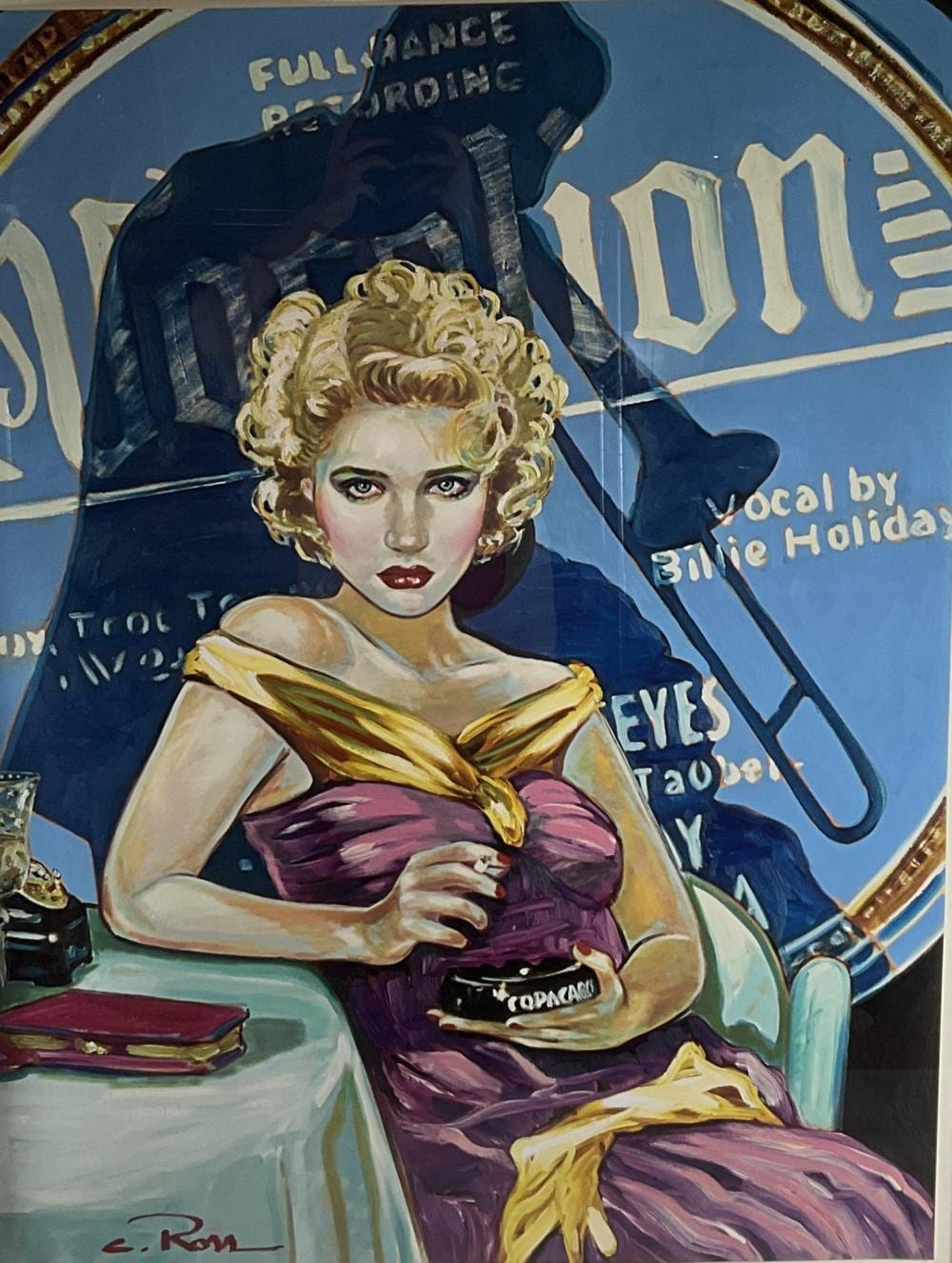 Colleen Ross comparable auction result: colleen ross them their eyes serigraph on paper