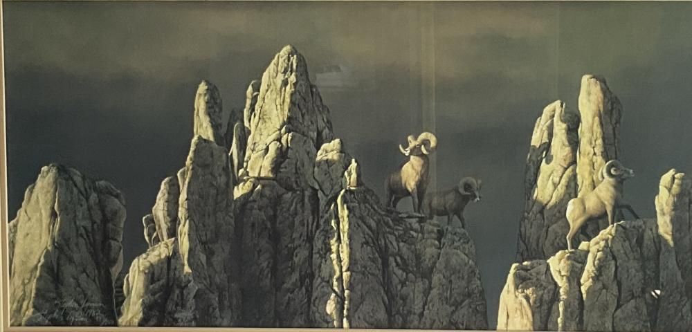 Stephen Lyman comparable auction result: stephen lyman the pass lithograph on paper