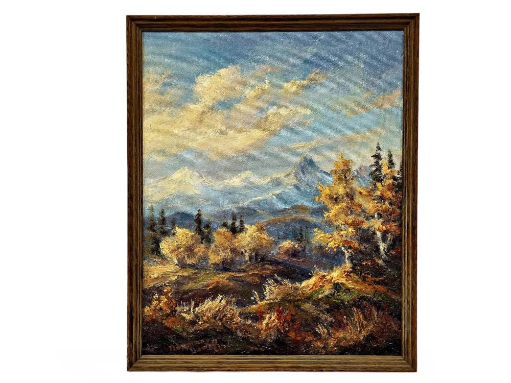 Norman Lowell comparable auction result: norman lowell oil painting