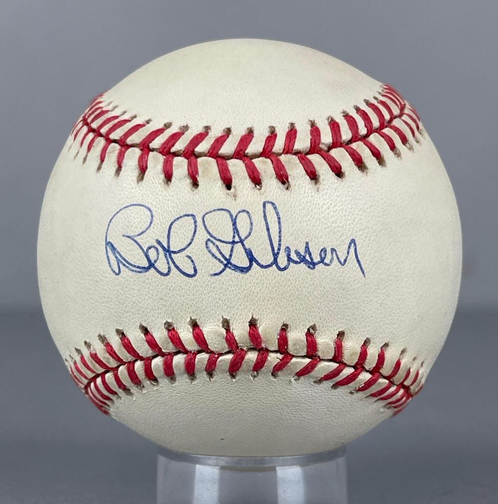 Bob Gibson comparable auction result: bob gibson signed official nl mlb rawlings baseball with jsa coa