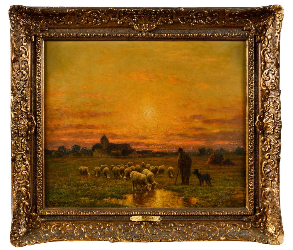 paul chaigneau 1879 1938 berger et son troupeau de moutons soleil couchant · Osenat · 2025-12-07 Paul Chaigneau comparable auction result: paul chaigneau 1879 1938 berger et son troupeau de moutons soleil couchant