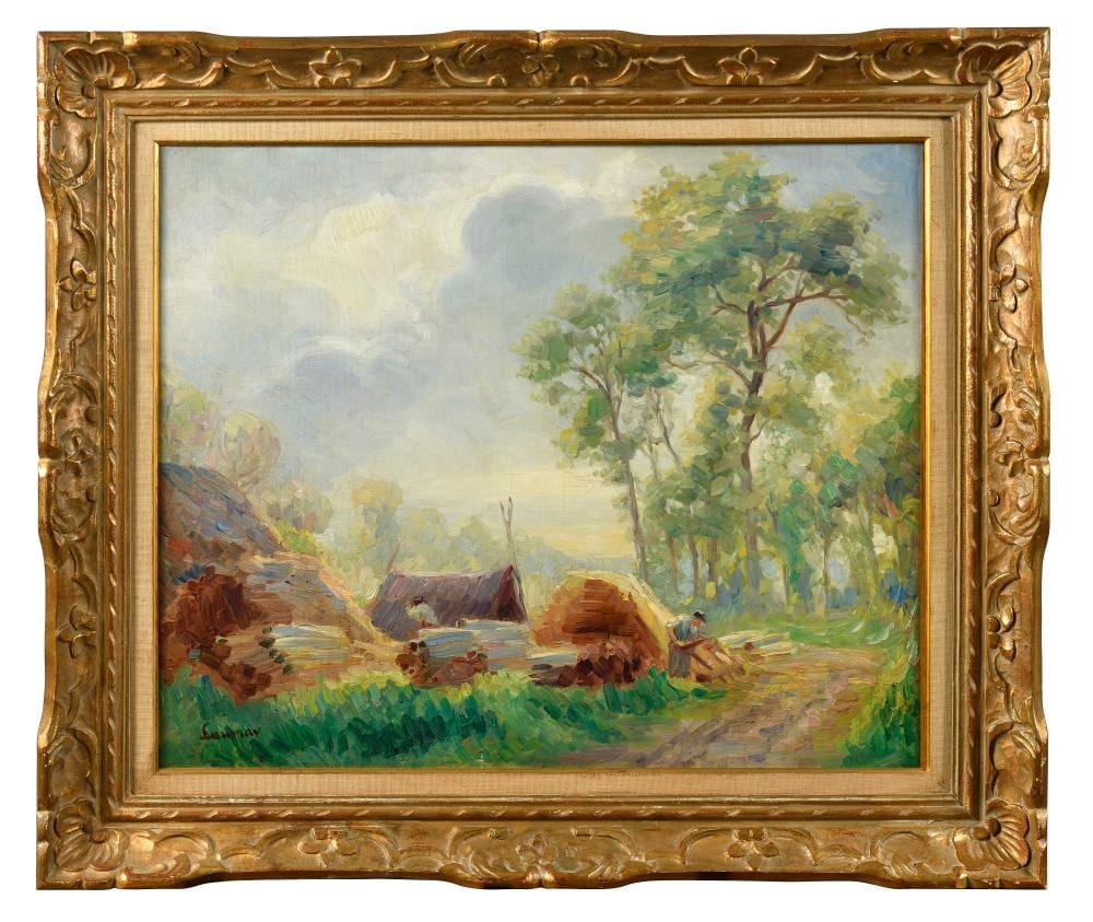 Abel Lauvray comparable auction result: abel lauvray 1870 1950 bucherons dans la for t