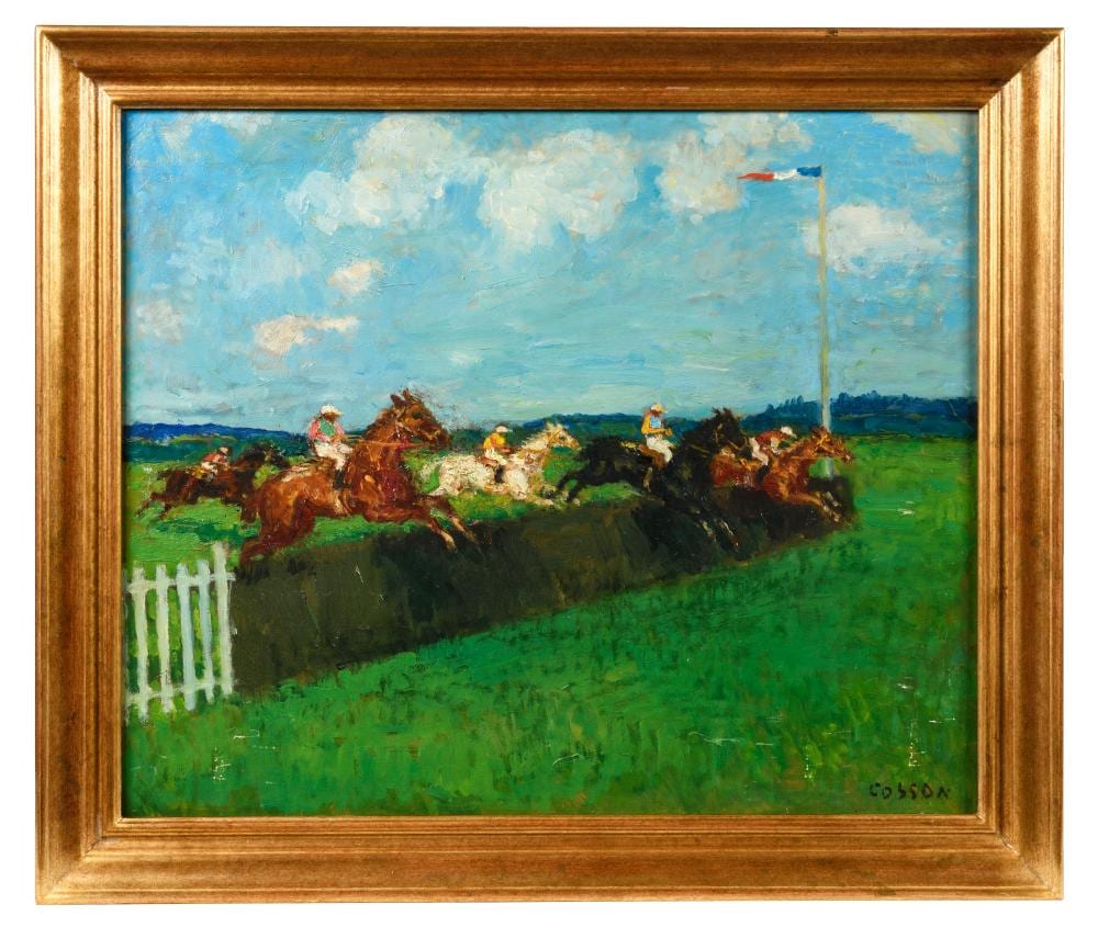 Marcel Cosson comparable auction result: marcel cosson 1878 1956 saut de haie