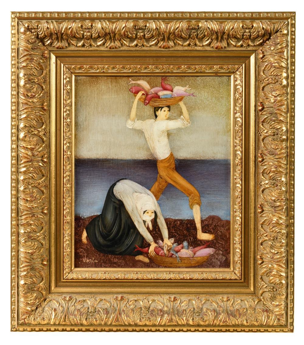 Félix Varla comparable auction result: f lix varla 1903 1986 deux p cheurs