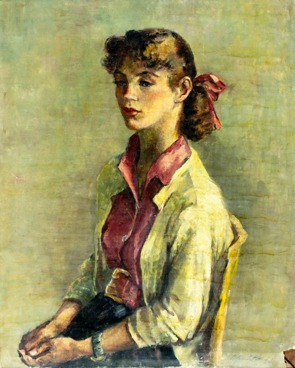 Blanche Rothschild comparable auction result: blanche rothschild ny 1893 1988 oil painting