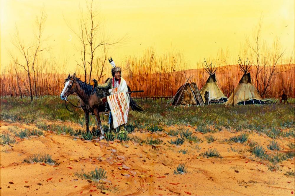 Austin Deuel comparable auction result: austin deuel az 1939 2021 gouache painting