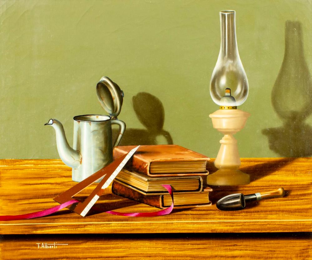 Francesco (1941) Alberti comparable auction result: francesco alberti italy 1941 1996 oil painting