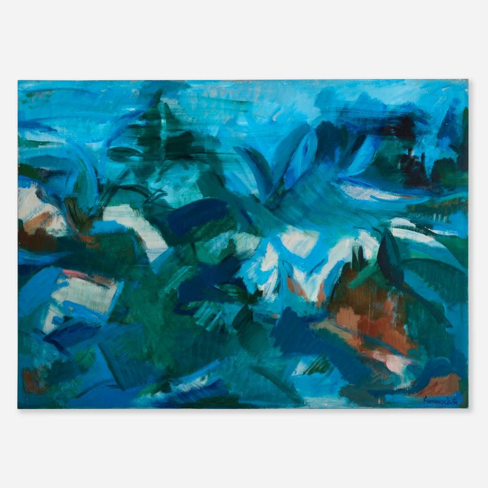 William Kienbusch comparable auction result: william kienbusch the coast of baker island