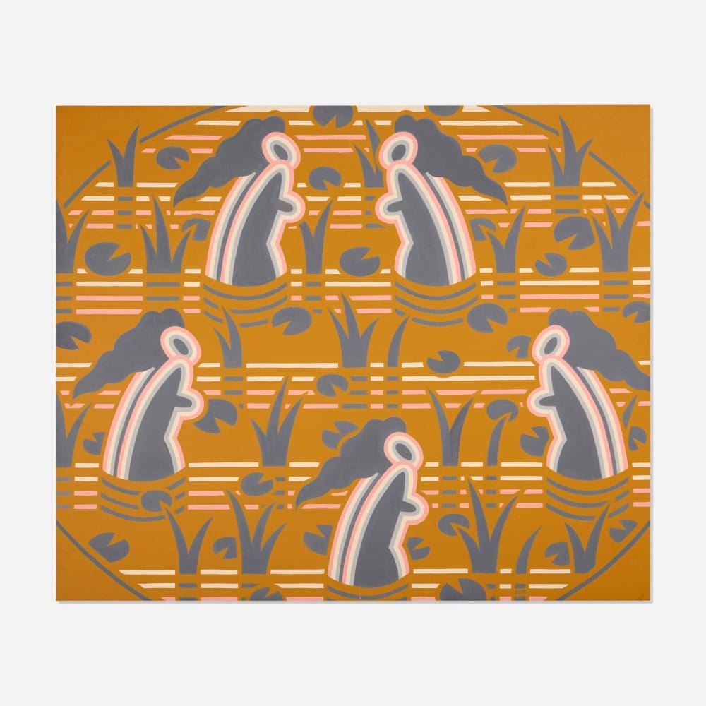 robert gordy yellow bathers · Rago Arts and Auction Center · 2025-12-10 Robert Gordy comparable auction result: robert gordy yellow bathers