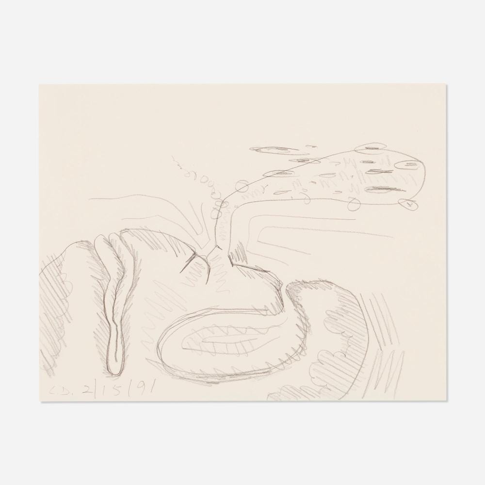 Carroll Dunham comparable auction result: carroll dunham untitled