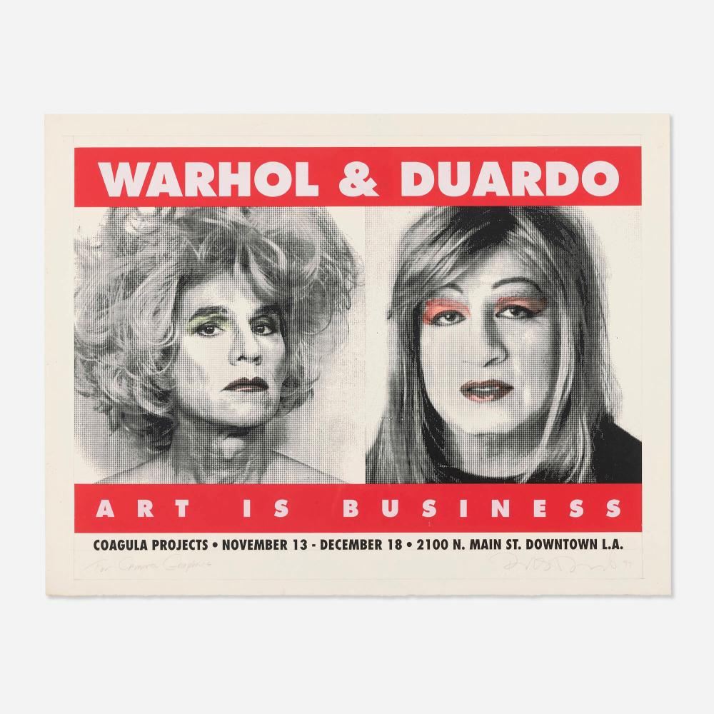 Richard Duardo comparable auction result: richard duardo duardo and warhol
