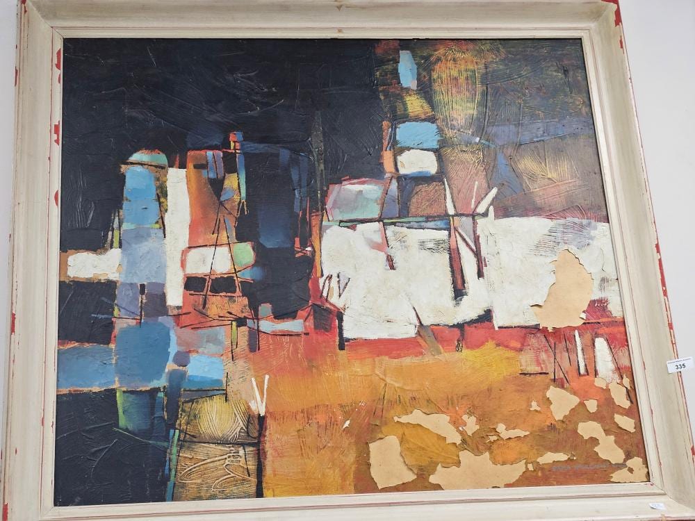 Erica McGilchrist comparable auction result: erica mcgilchrist australian 1926 2014 small talk oil on board signed
