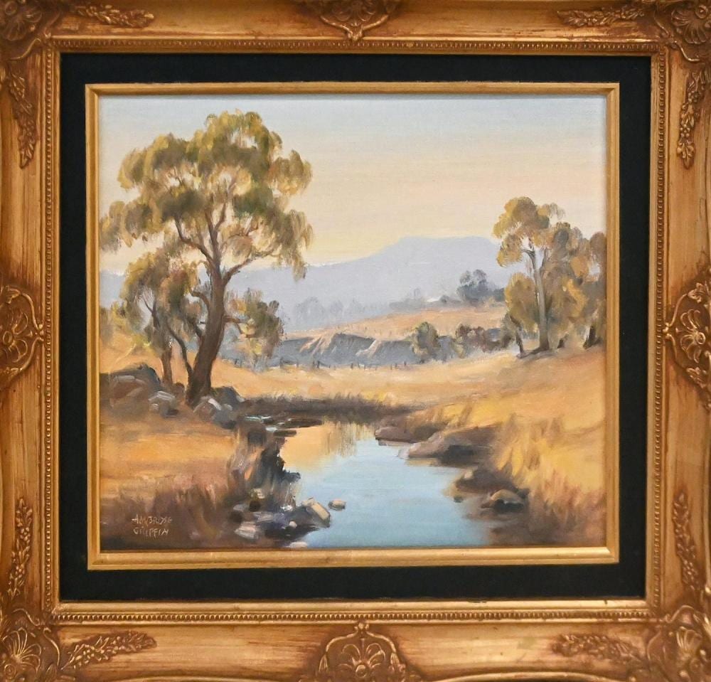 Ambrose Griffin comparable auction result: ambrose griffin creek landscape