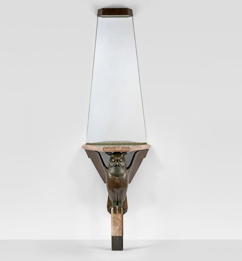 Albert Cheuret comparable auction result: albert cheuret 1884 1966 hibou console and mirror circa 1925 81 x