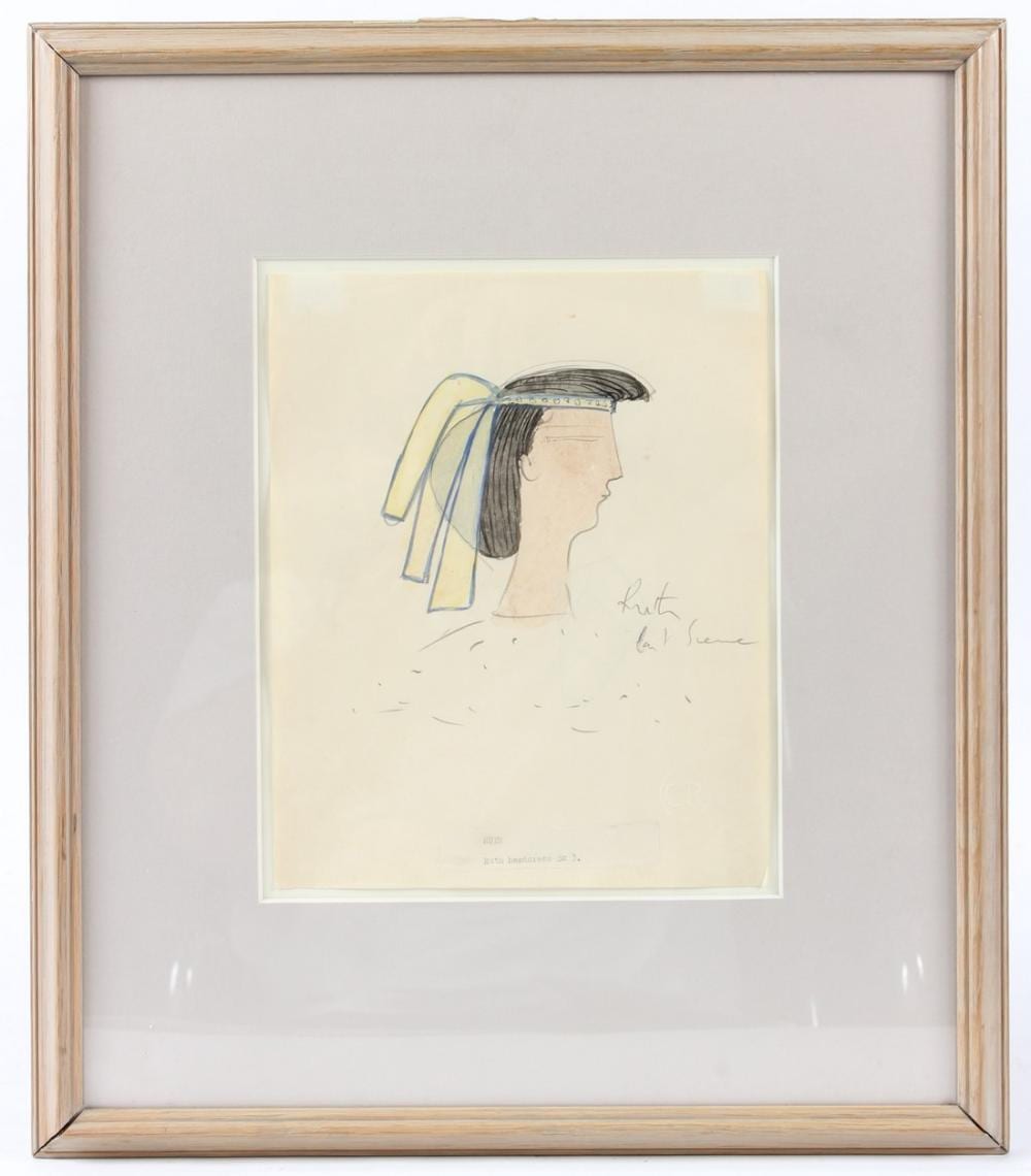 ceri richards 1903 1971 ruth headdress pencil and wash inscribed embossed initials cr 25 x 20cm · John Nicholson's Fine Art Auctioneers & Valuers · 2025-12-09 Ceri Richards comparable auction result: ceri richards 1903 1971 ruth headdress pencil and wash inscribed embossed initials cr 25 x 20cm