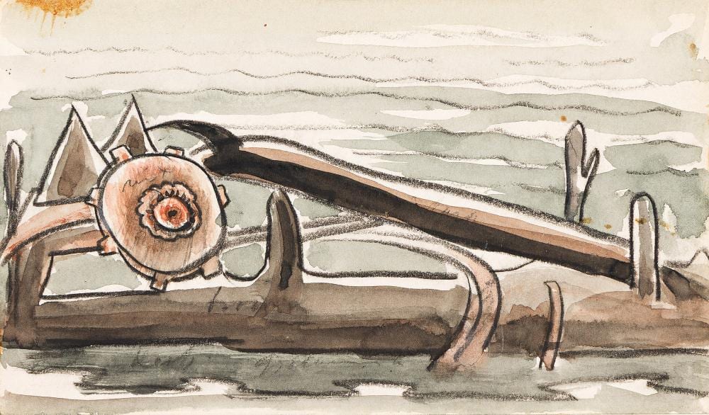Arthur Garfield Dove comparable auction result: arthur dove ferry boat wreck oyster bay 1931