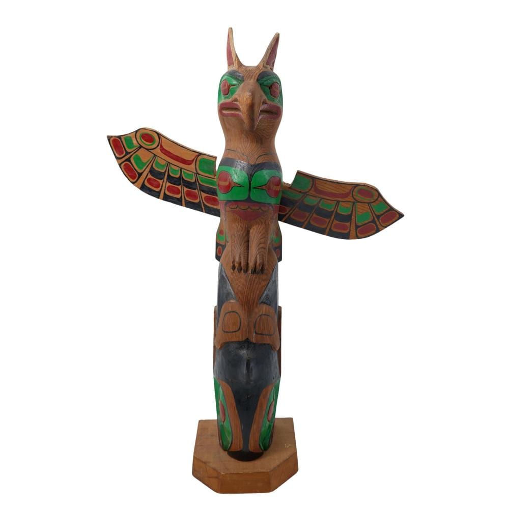 Henry (1848) Robertson comparable auction result: henry robertson 1934 2006 wood carved totem pole