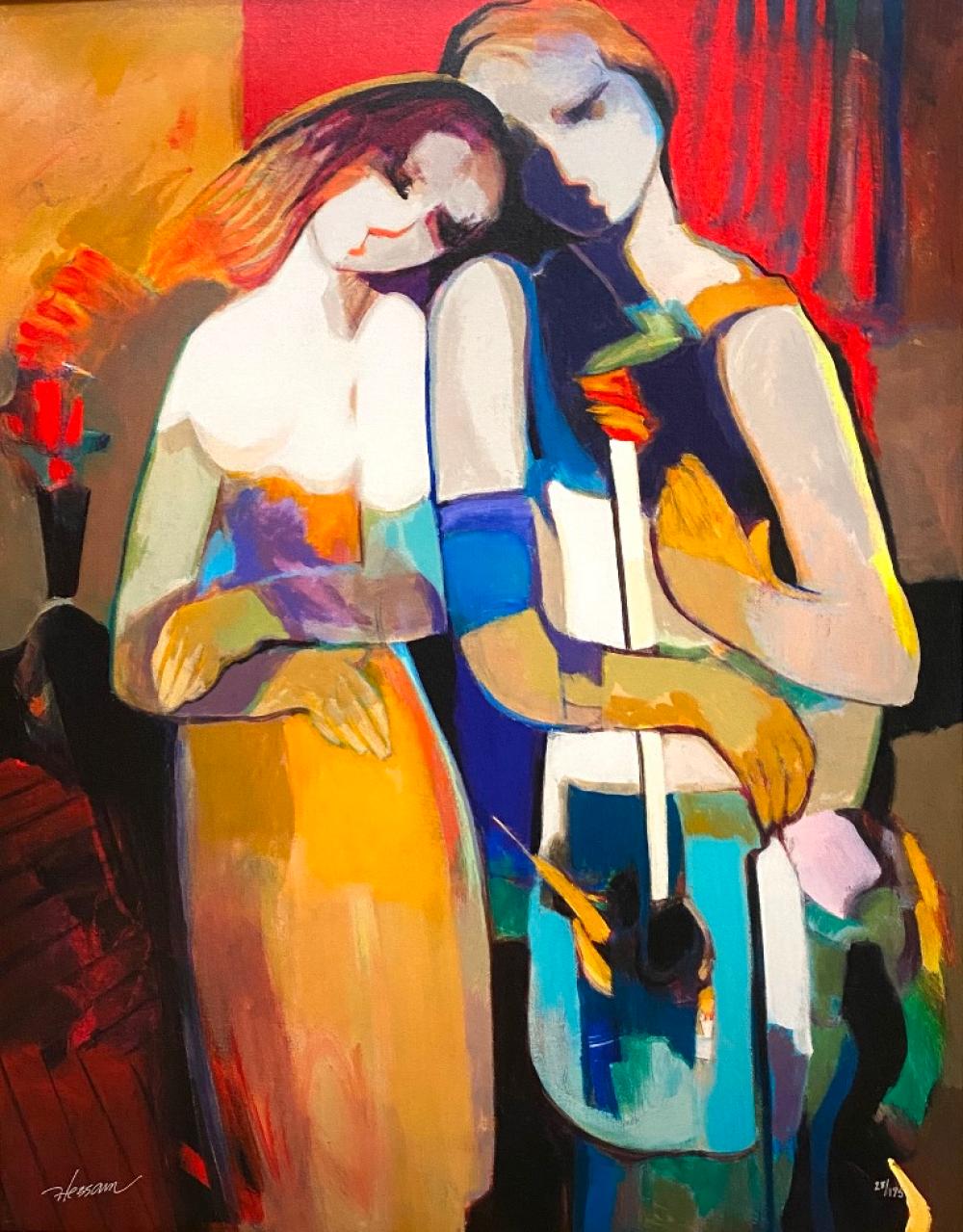 hessam abrishami iranian b 1951 act us iran italy two women limited edition glicee numbered 28 of an edition of 195 signed l · Sloans & Kenyon · 2025-12-18 Hessam Abrishami comparable auction result: hessam abrishami iranian b 1951 act us iran italy two women limited edition glicee numbered 28 of an edition of 195 signed l