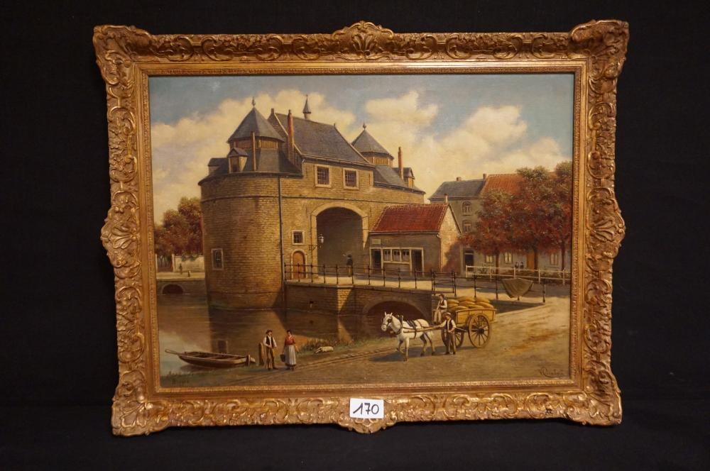 Victor Carabain comparable auction result: victor carabain 1863 1942 ezelpoort te brug