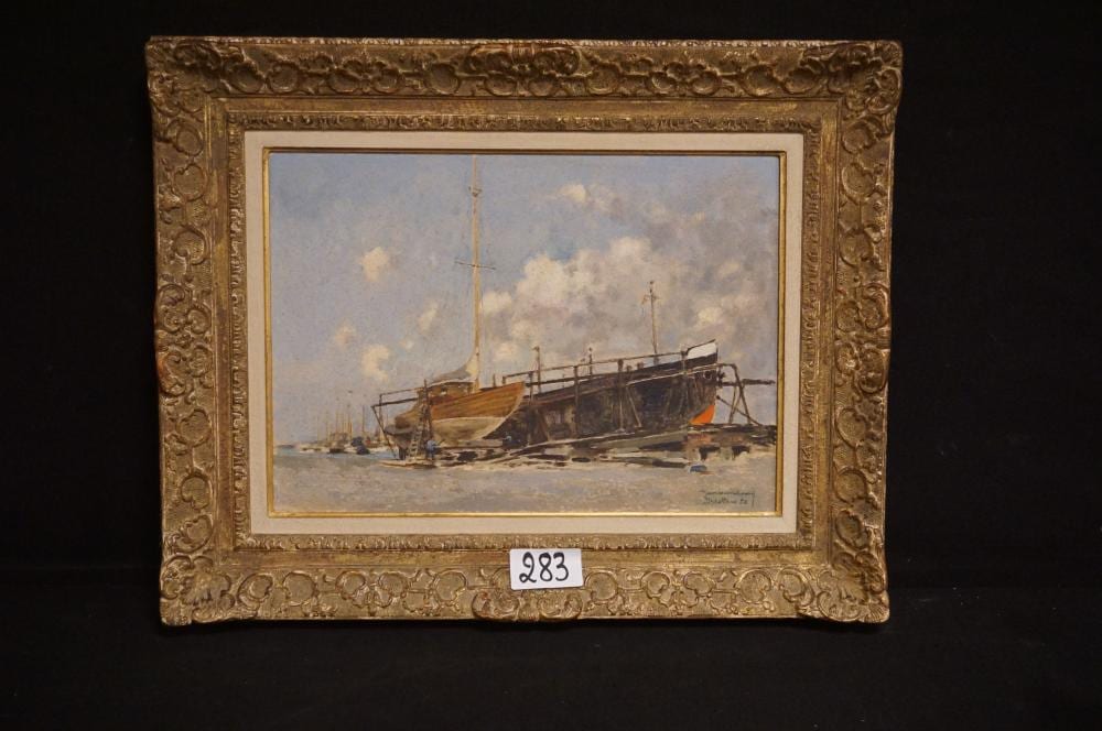 Jan van Looy comparable auction result: jan van looy 1882 1971 havenzicht olieve