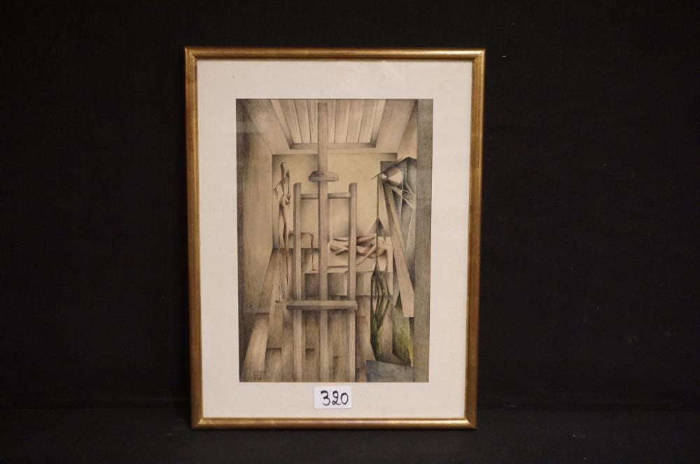 Paul Dufrane comparable auction result: paul dufrane 1922 1999 l atelier opgehoo