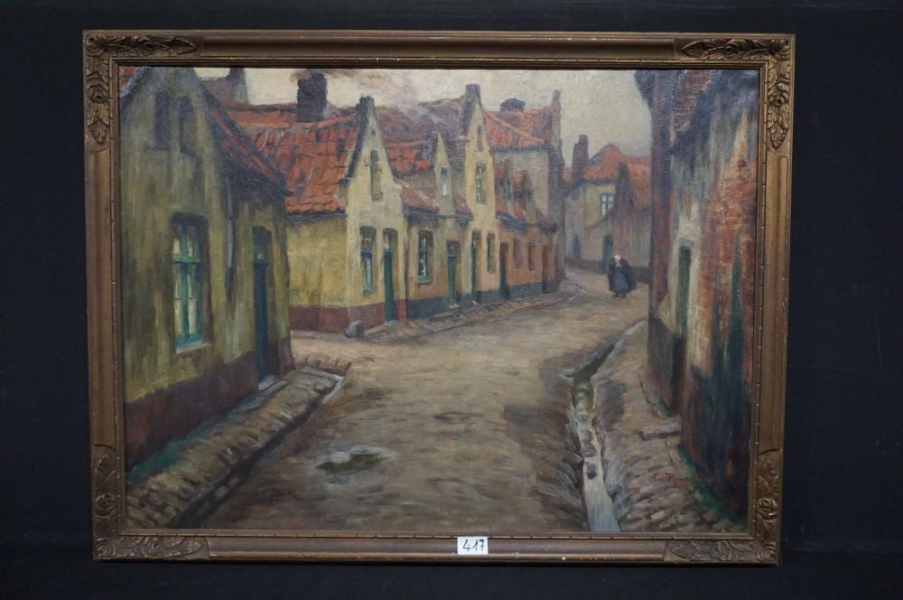 Emile Rommelaere comparable auction result: emile rommelaere 1873 1961 straat te brugge