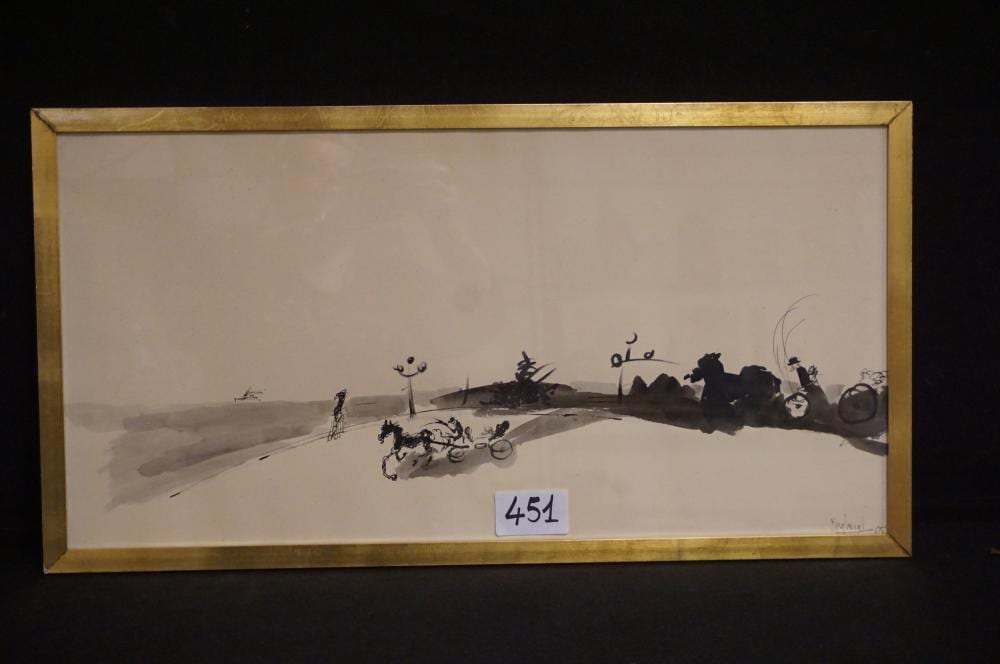 Charles Drijbergh comparable auction result: charles drybergh 1932 1990 zweepslag ink