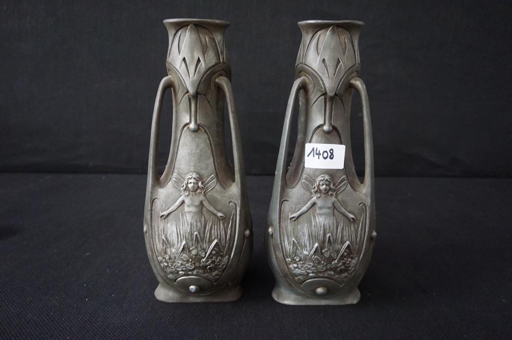 Jean Garnier comparable auction result: jean garnier 1853 1930 2 art nouveau vazen i