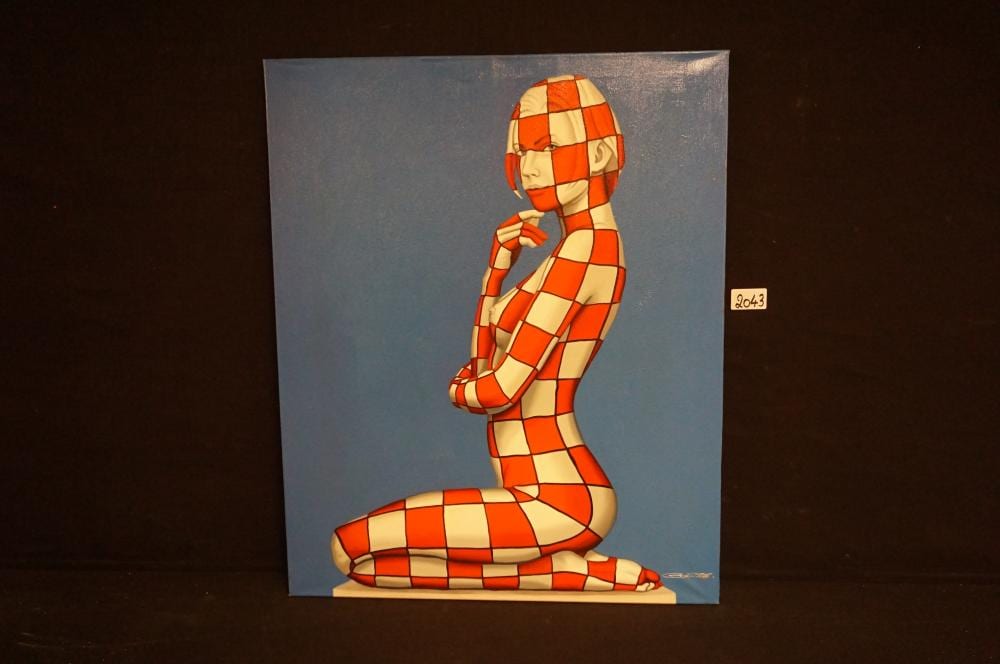 jack gage 1946 red and white girl olie · DEWIT Auctions · 2025-12-29 Jack Gage comparable auction result: jack gage 1946 red and white girl olie