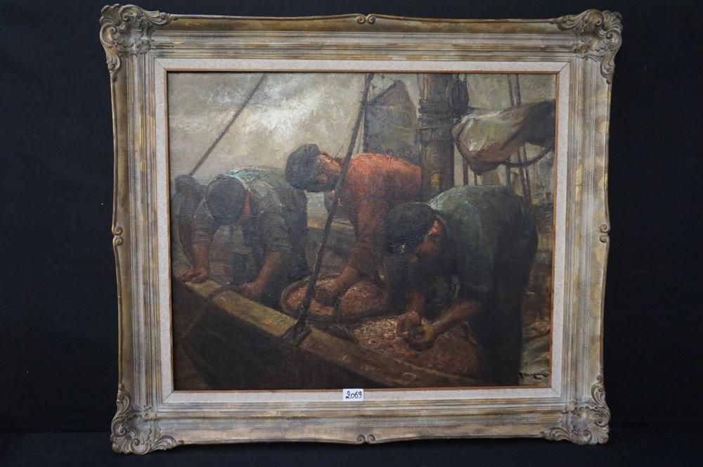 Pierre Verbeke comparable auction result: pierre verbeke 1895 1962 de garnaalvissers