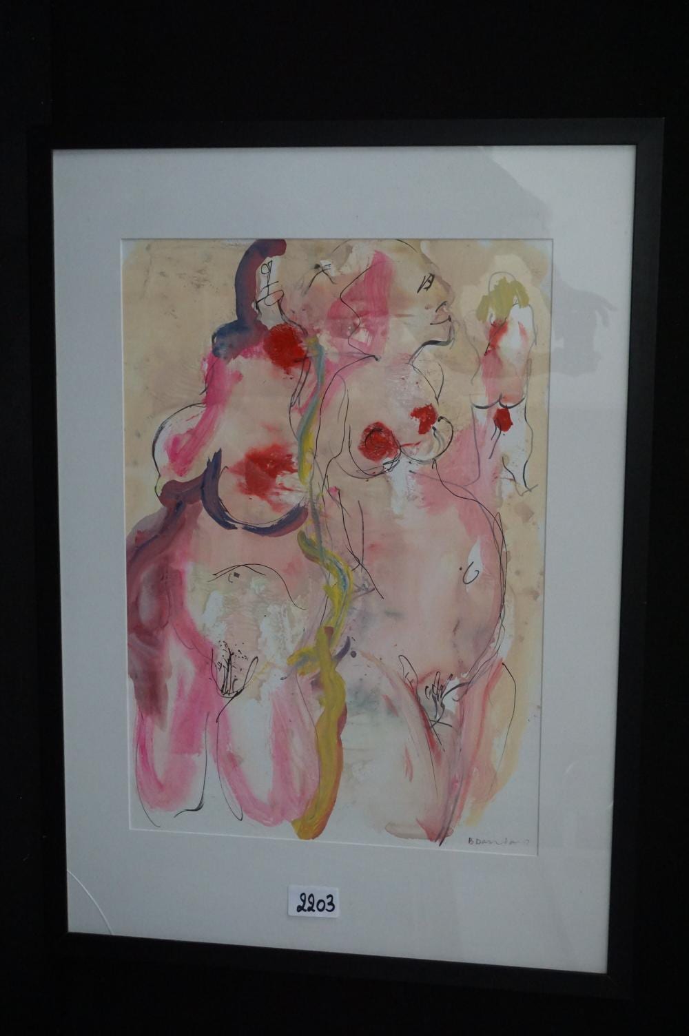 Bernard Damiano comparable auction result: bernard damiano 1926 2000 naakten aquare
