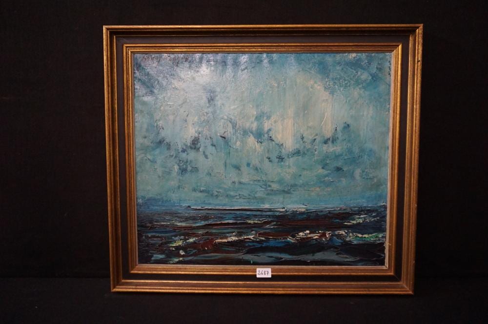 Henry Roland comparable auction result: henry roland 1919 2000 noordzee olieverf