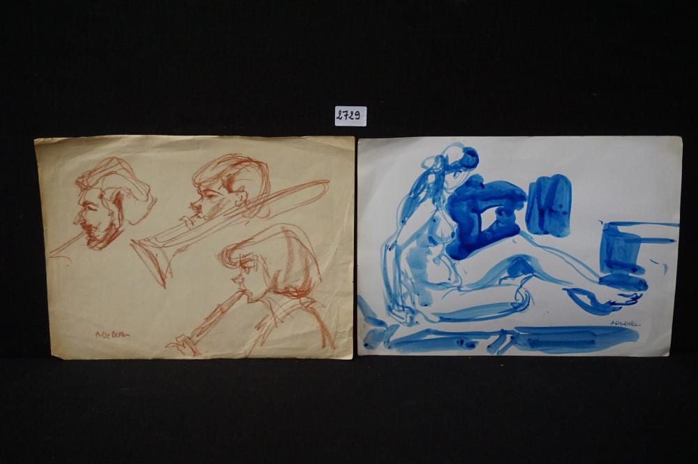 Albert de Deken comparable auction result: albert de deken 1915 2003 1 sanguine tekenin