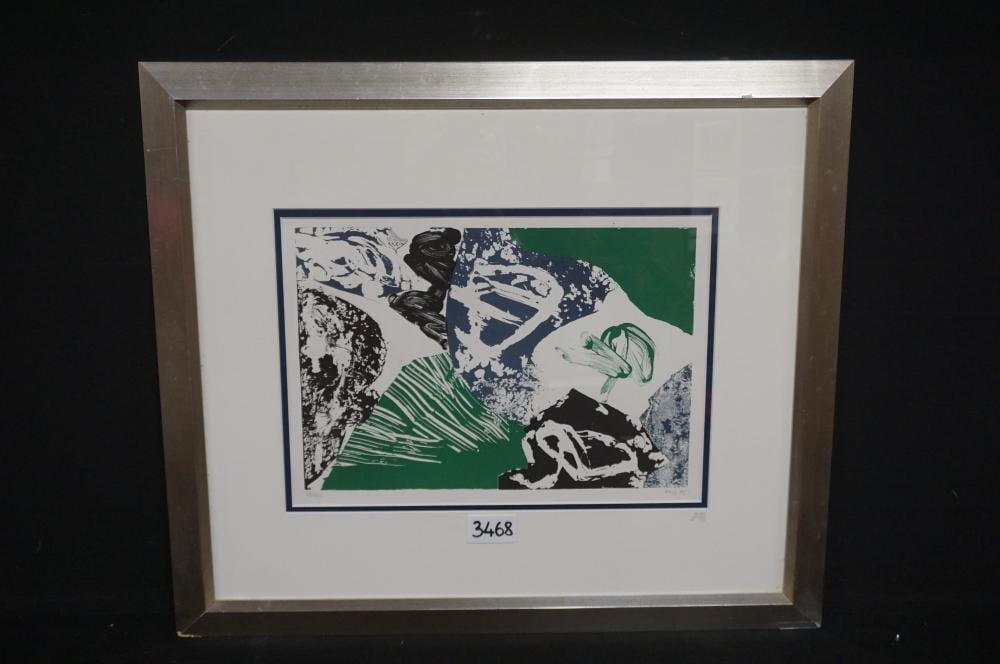 Jan Voss comparable auction result: jan voss 1936 untitled litho gesigne