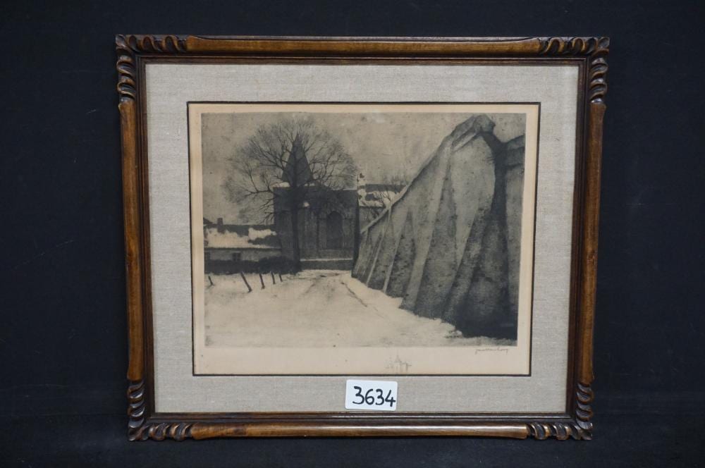 Jan van Looy comparable auction result: jan van looy 1882 1971 ets gesigneerd in p