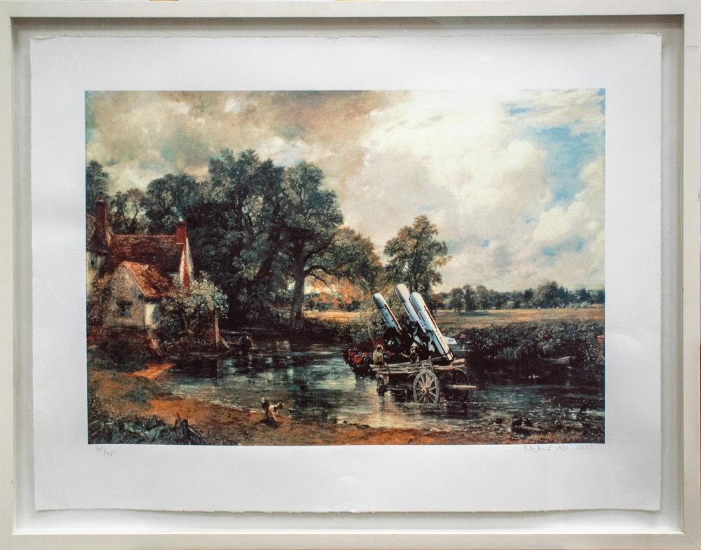 Peter Kennard comparable auction result: peter kennard british 1949 haywain with cruise missiles 1980 2007