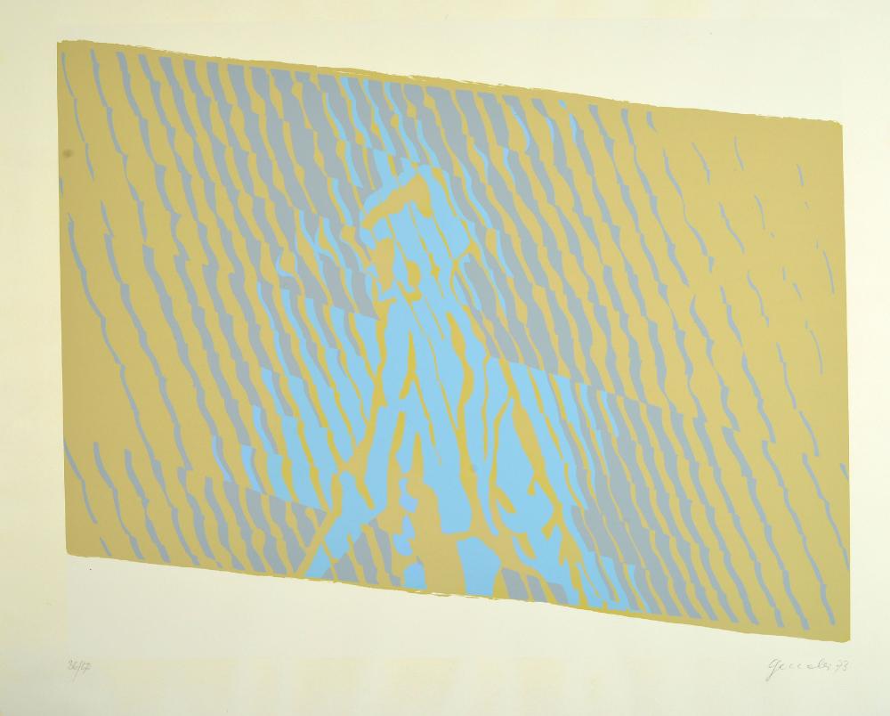 Johannes Geccelli comparable auction result: johannes geccelli 1925 2011 title figure in space