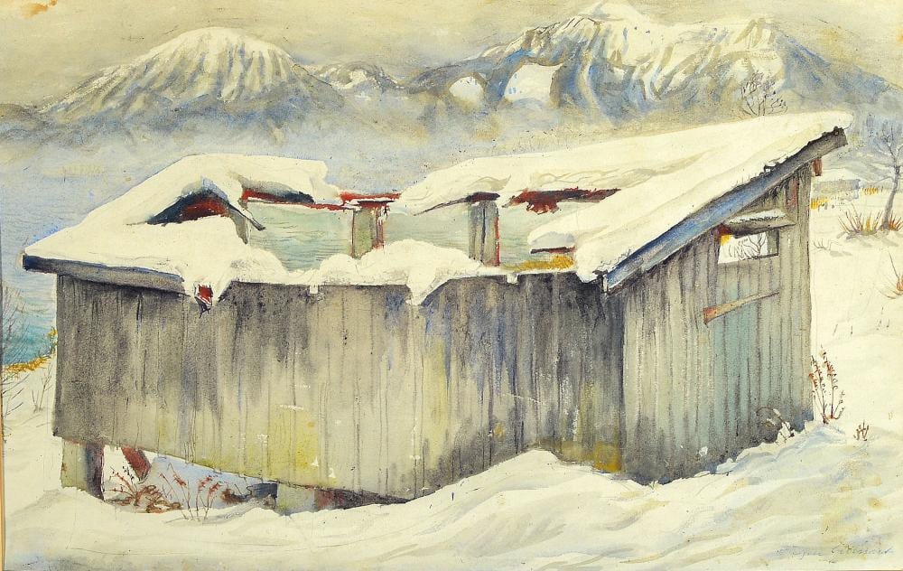 Eugen Croissant comparable auction result: eugen croissant 1898 landau 1976 breitbrunn winter