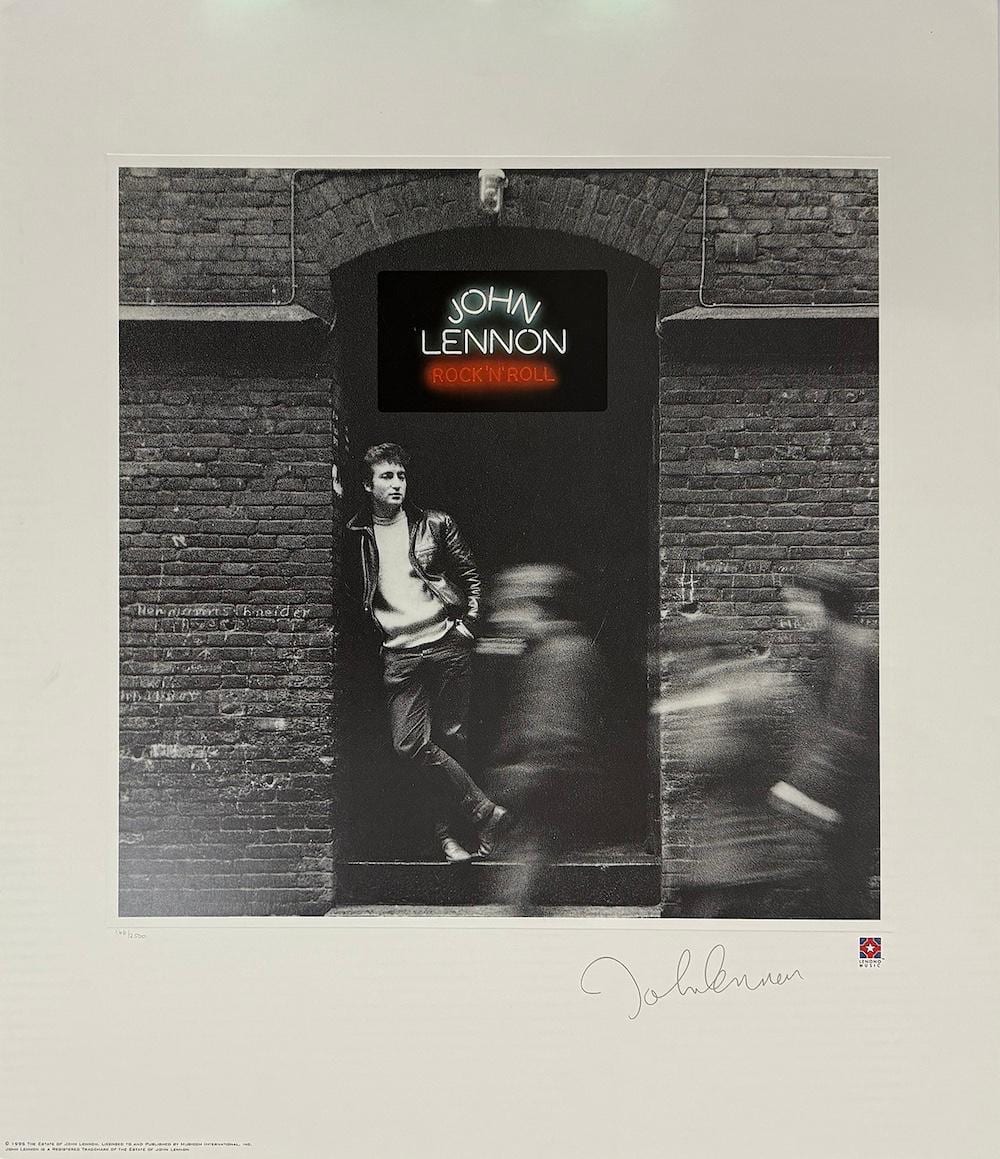 John Lennon "Rock 'N' Roll" sold by Bruce Teleky Inc., lot 903B — auction record photograph