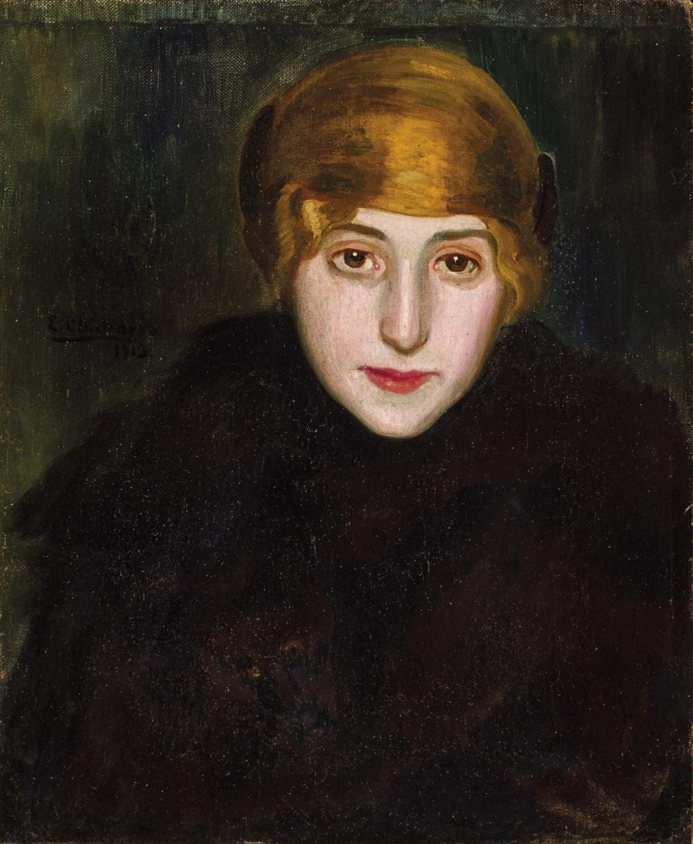 Eduardo Chicharro y Agüera comparable auction result: eduardo chicharro y ag era retrato femenino