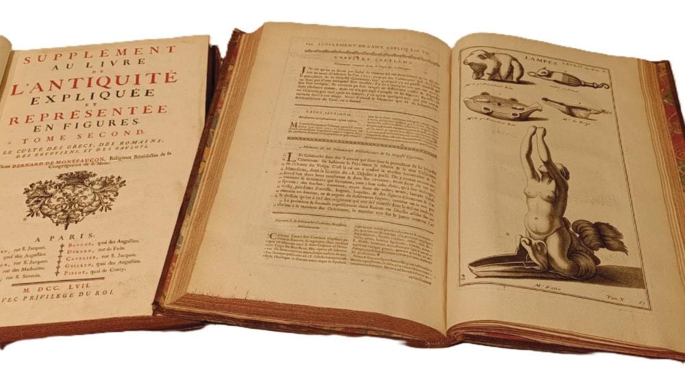 Bernard de Montfaucon comparable auction result: suppl ment au livre de l antiquit