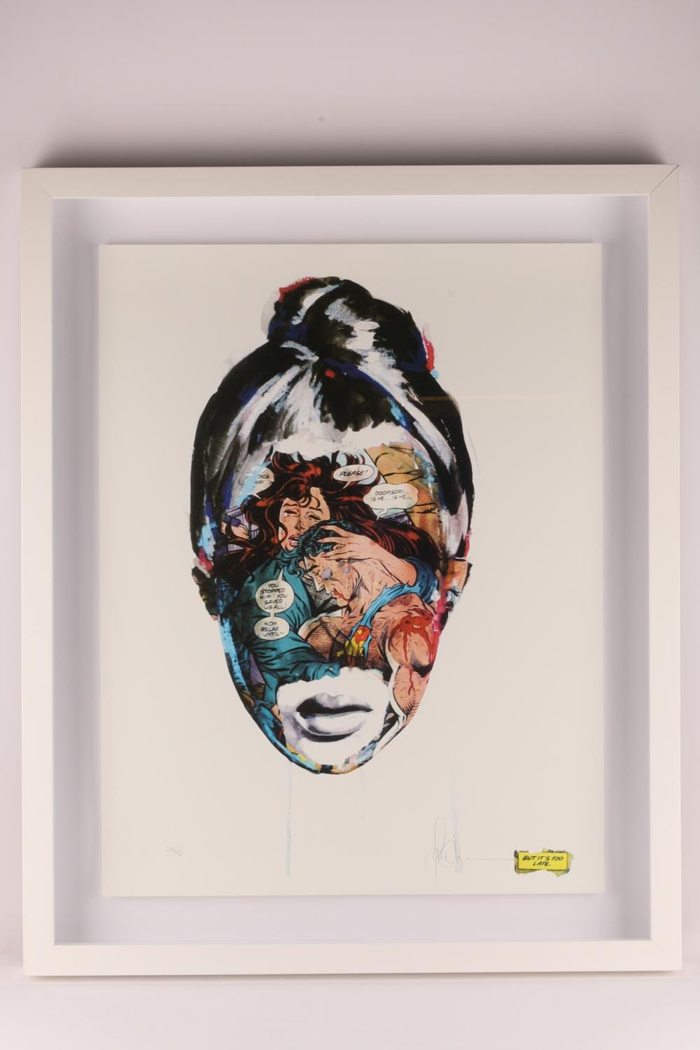 Sandra Chevrier comparable auction result: sandra chevrier canadian b 1983 la cage when it is too late 2014 screenprint signed 45 framed